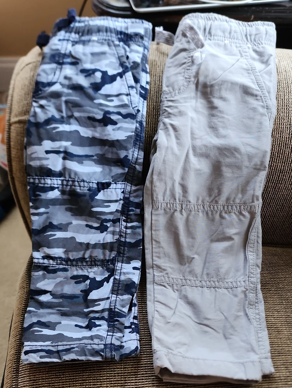 18-24 Months Gymboree Boys' Blue Camo Joggers & Light Gray Pants - 2-Pack